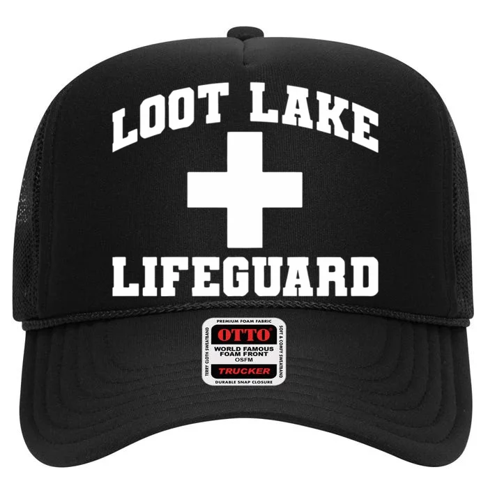 Loot Lake Lifeguard High Crown Mesh Trucker Hat