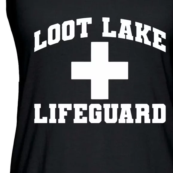 Loot Lake Lifeguard Ladies Essential Flowy Tank