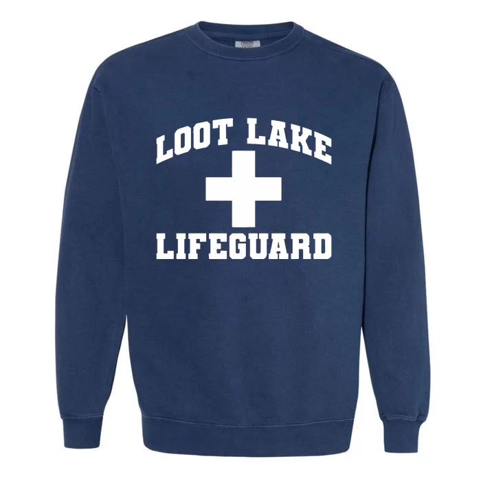 Loot Lake Lifeguard Garment-Dyed Sweatshirt