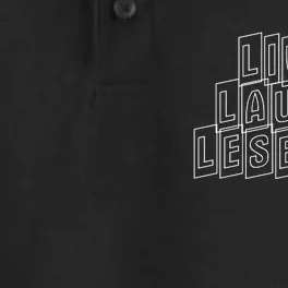 Live Laugh Lesbian Pride Dry Zone Grid Performance Polo