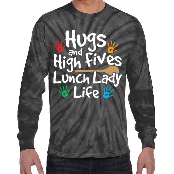 Lunch Lady Life Cafeteria Worker Costume - Lunch Lady Tie-Dye Long Sleeve Shirt