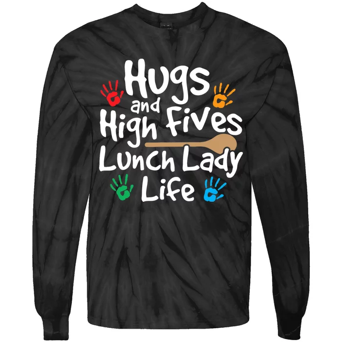 Lunch Lady Life Cafeteria Worker Costume - Lunch Lady Tie-Dye Long Sleeve Shirt