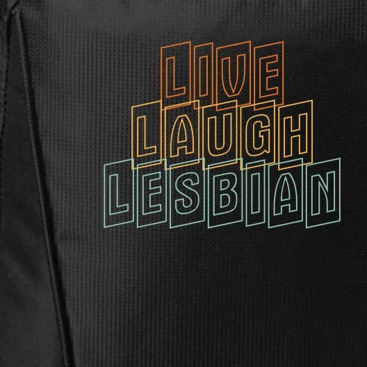 Live Laugh Lesbian Pride City Backpack