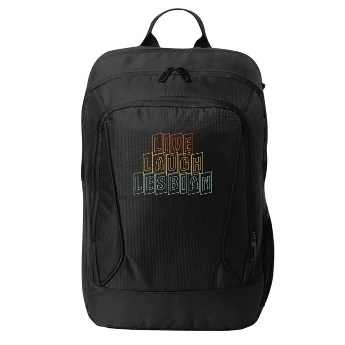 Live Laugh Lesbian Pride City Backpack