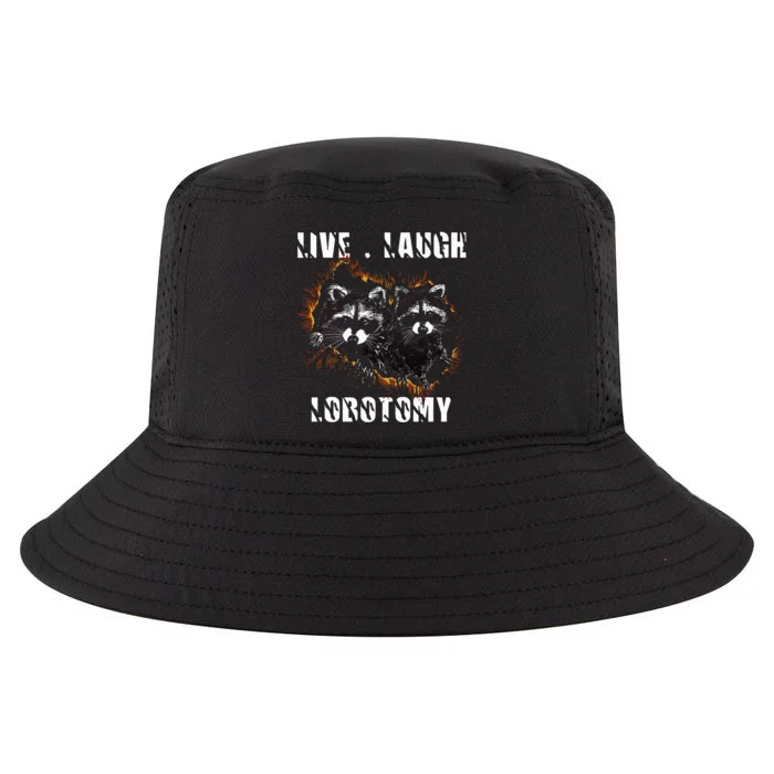 Live Laugh Lobotomy Retro Opossum Lovers Cool Comfort Performance Bucket Hat