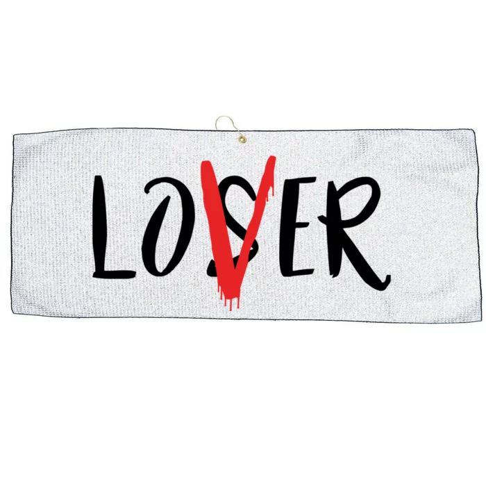 Lover / Loser Large Microfiber Waffle Golf Towel