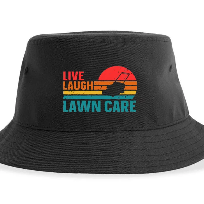 Live Laugh Lawn Care Sustainable Bucket Hat