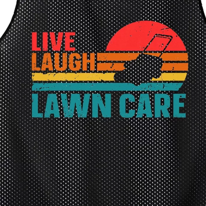 Live Laugh Lawn Care Mesh Reversible Basketball Jersey Tank