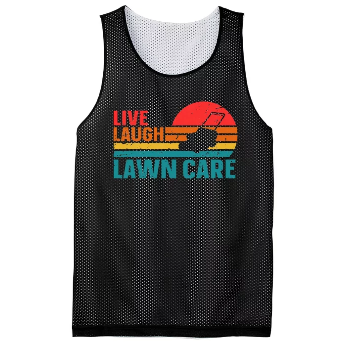 Live Laugh Lawn Care Mesh Reversible Basketball Jersey Tank