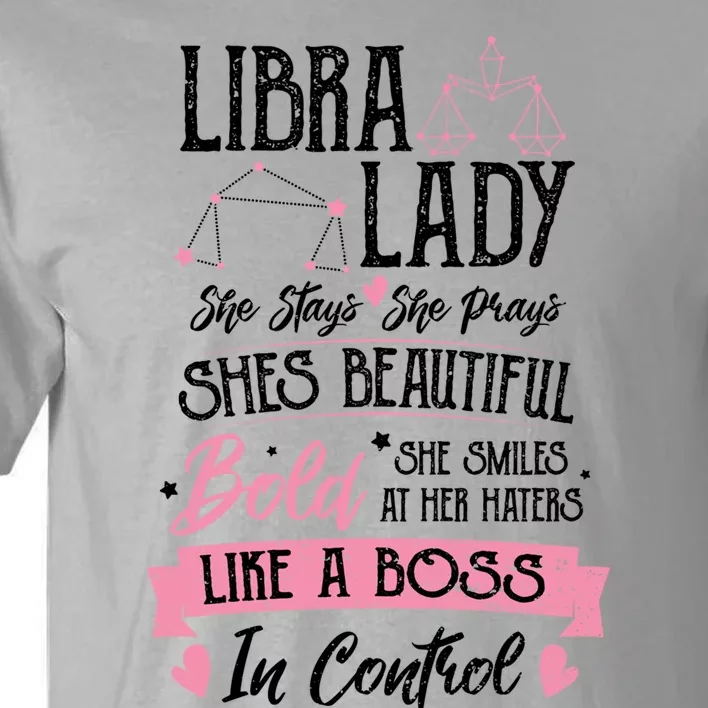 Libra: Libra Lady Astrology Sayings Gift Tall T-Shirt