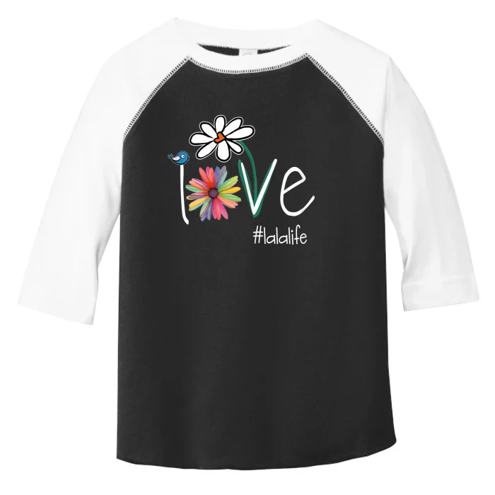 Love Lala Life Art Flower Color Toddler Fine Jersey T-Shirt