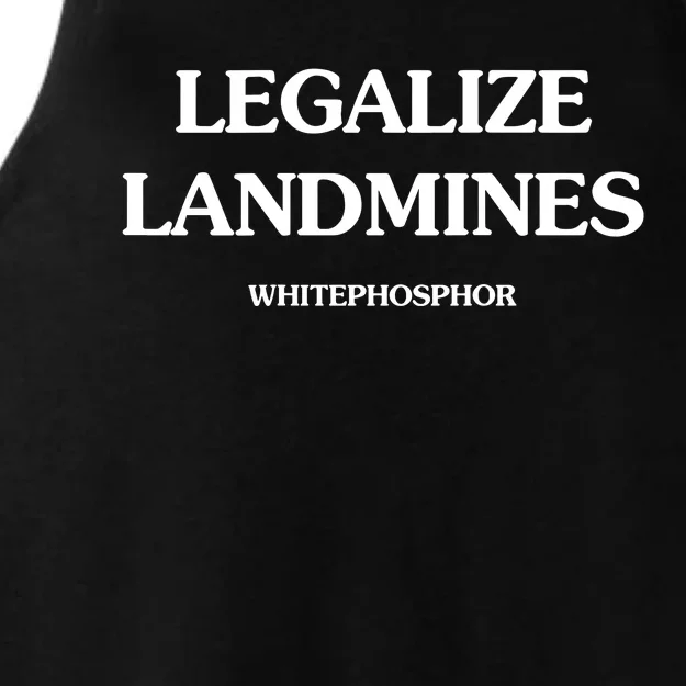 Legalize Landmines Ladies Tri-Blend Wicking Tank