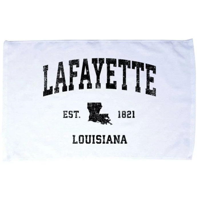 Lafayette Louisiana La Vintage Sports Microfiber Hand Towel