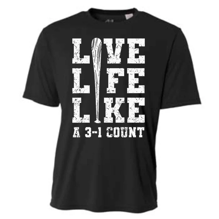 Live Life Like Baseball A 31 Count Cooling Performance Crew T-Shirt