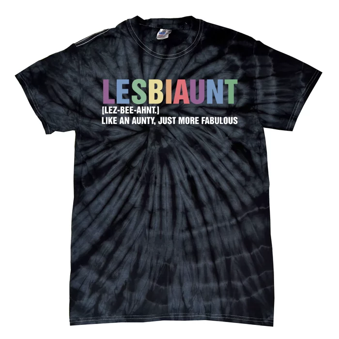 Lesbiaunt Lgbtq Lesbian Aunt Tie-Dye T-Shirt