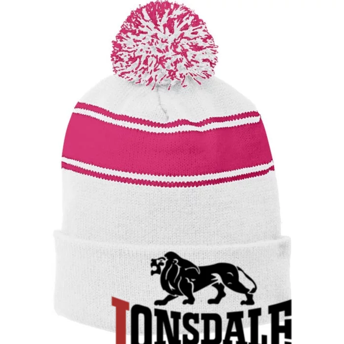 Lonsdale London Stripe Pom Pom Beanie