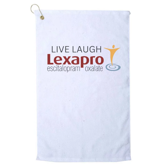 Live Laugh Lexapro Gift Platinum Collection Golf Towel