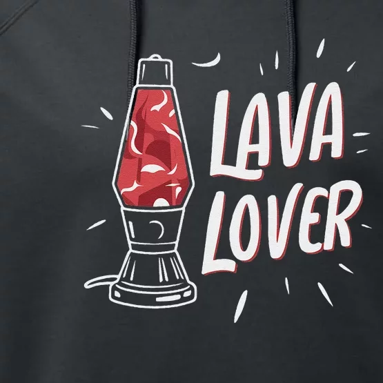 Lava Lover Lava Lamp Performance Fleece Hoodie