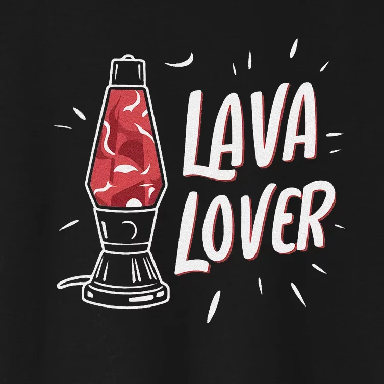 Lava Lover Lava Lamp Women's Crop Top Tee