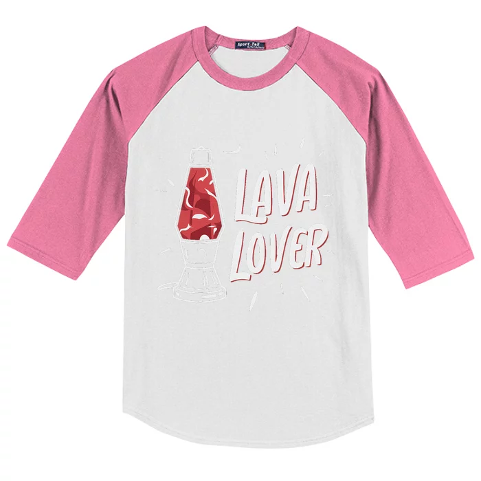 Lava Lover Lava Lamp Kids Colorblock Raglan Jersey