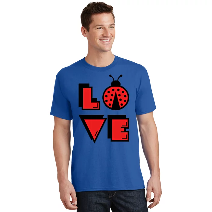 Love Ladybug Lady Bug I Love Ladybirds Lucky Insects Gift T-Shirt