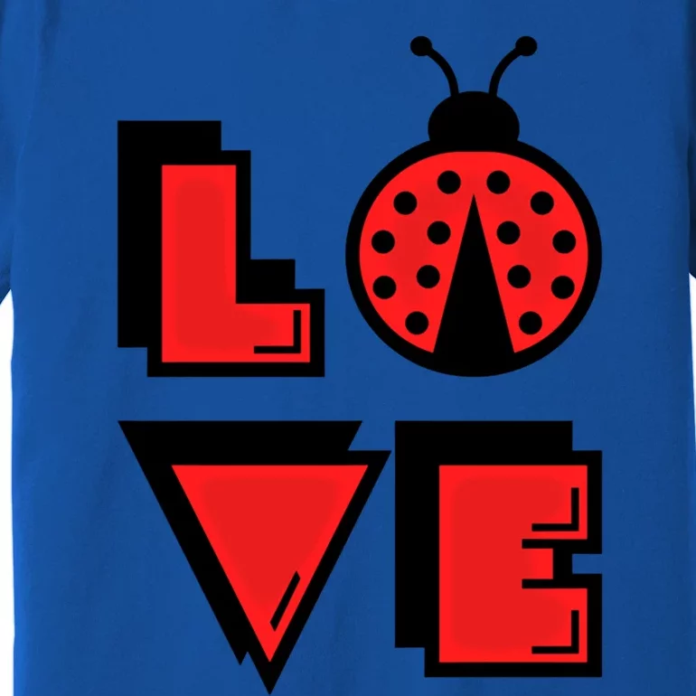 Love Ladybug Lady Bug I Love Ladybirds Lucky Insects Gift Premium T-Shirt