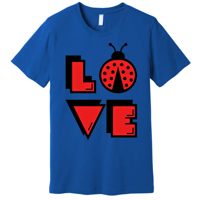 Love Ladybug Lady Bug I Love Ladybirds Lucky Insects Gift Premium T-Shirt