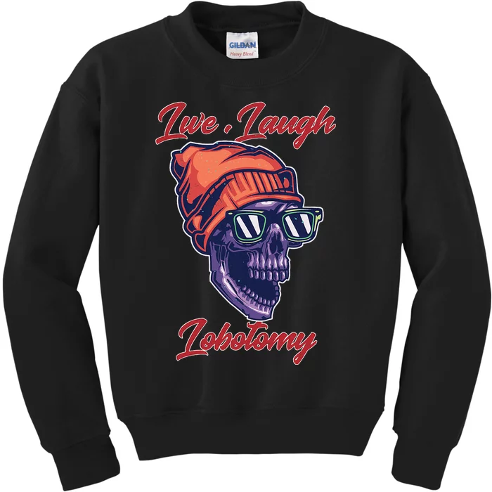 Live Laugh Lobotomy Retro Lover Kids Sweatshirt