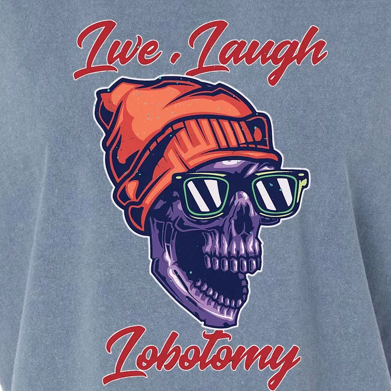 Live Laugh Lobotomy Retro Lover Garment-Dyed Women's Muscle Tee