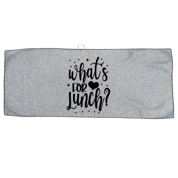 Lunch Lady Life Whats For Lunch Crew Cafeteria Worker Cool Gift Large Microfiber Waffle Golf Towel