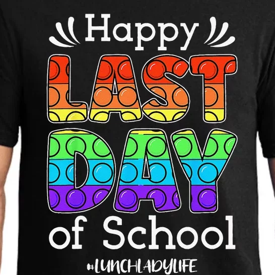 Lunch Lady Life Happy Last Day Of School Cute Lunch Lady Gift Pajama Set