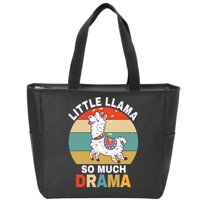 Llama Little Llama So Much Drama Zip Tote Bag