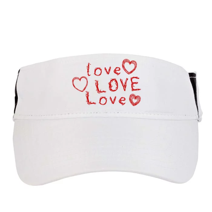 Love Love Love Adult Drive Performance Visor