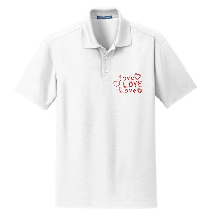 Love Love Love Dry Zone Grid Performance Polo