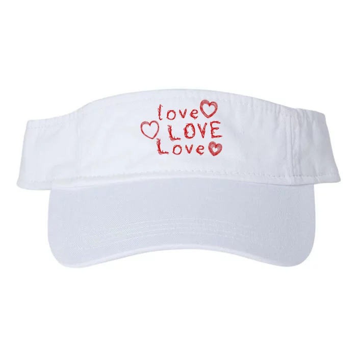 Love Love Love Valucap Bio-Washed Visor