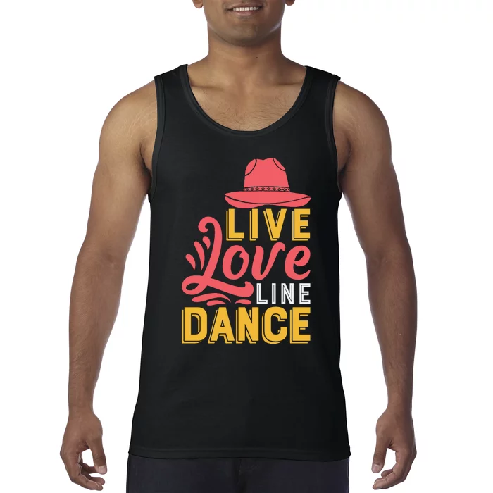 Live Love Line Dancing T Tank Top