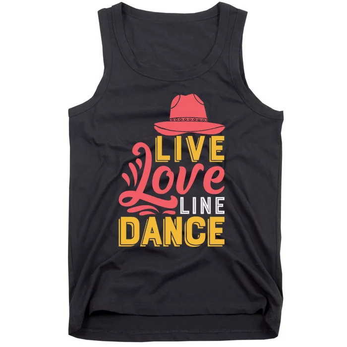 Live Love Line Dancing T Tank Top