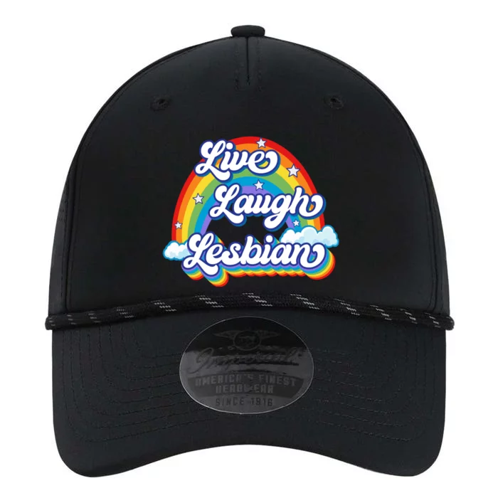 Live Laugh Lesbian Rainbow Flag LGBT Best Gifts Performance The Dyno Cap