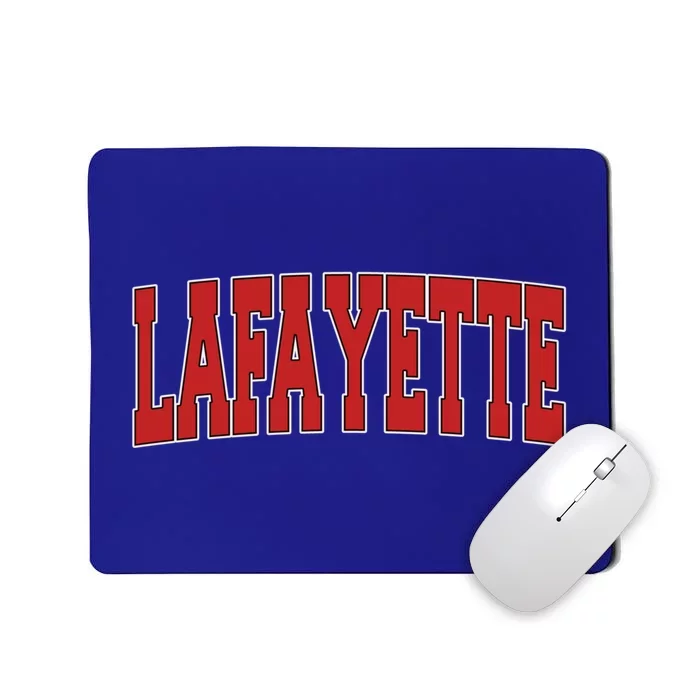 Lafayette La Louisiana Varsity Style Usa Vintage Sports Gift Mousepad