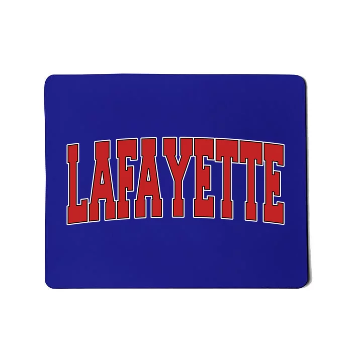 Lafayette La Louisiana Varsity Style Usa Vintage Sports Gift Mousepad