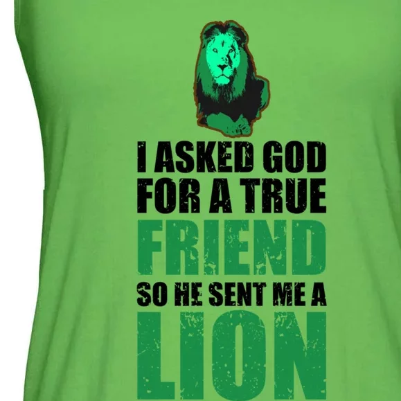 Lion Lioness Lion Pride E Lion E King Of Beasts Lion Cool Gift Ladies Essential Flowy Tank