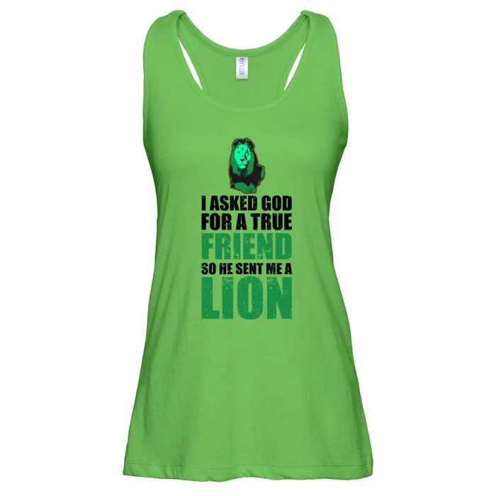 Lion Lioness Lion Pride E Lion E King Of Beasts Lion Cool Gift Ladies Essential Flowy Tank