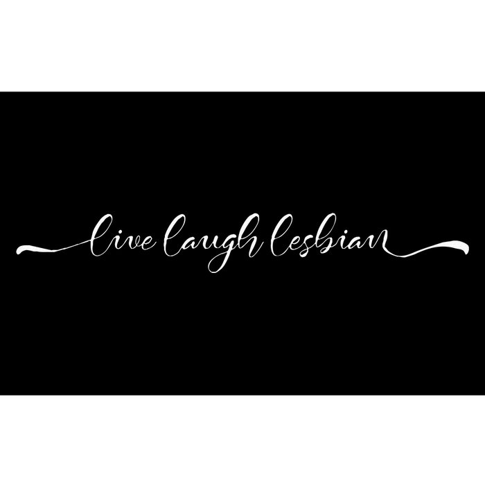 Live Laugh Lesbian LGBT Community Pride Month Bumper Sticker