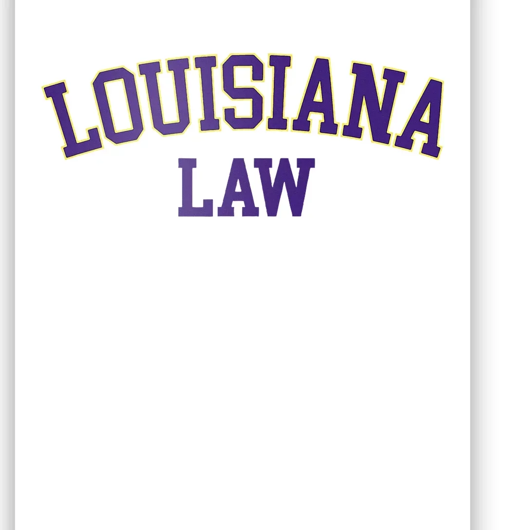 Louisiana Law Louisiana Bar Graduate Gift Lawyer College Poster