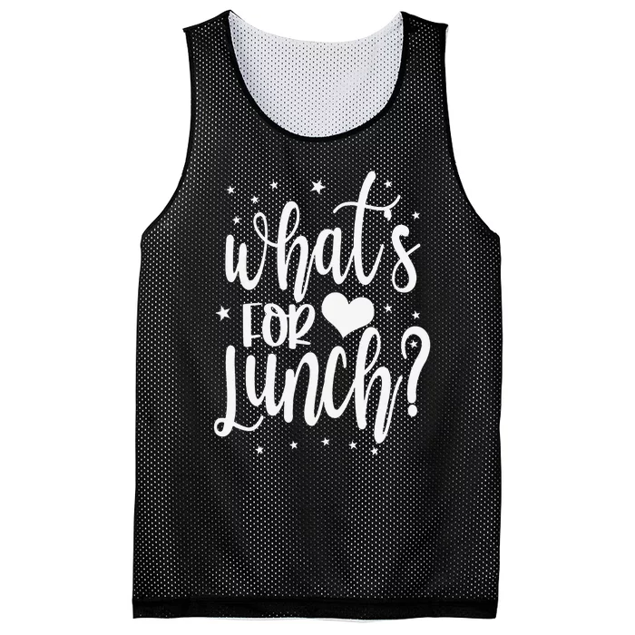 Lunch Lady Life What's For Lunch Crew Cafeteria Worker Mesh Reversible Basketball Jersey Tank