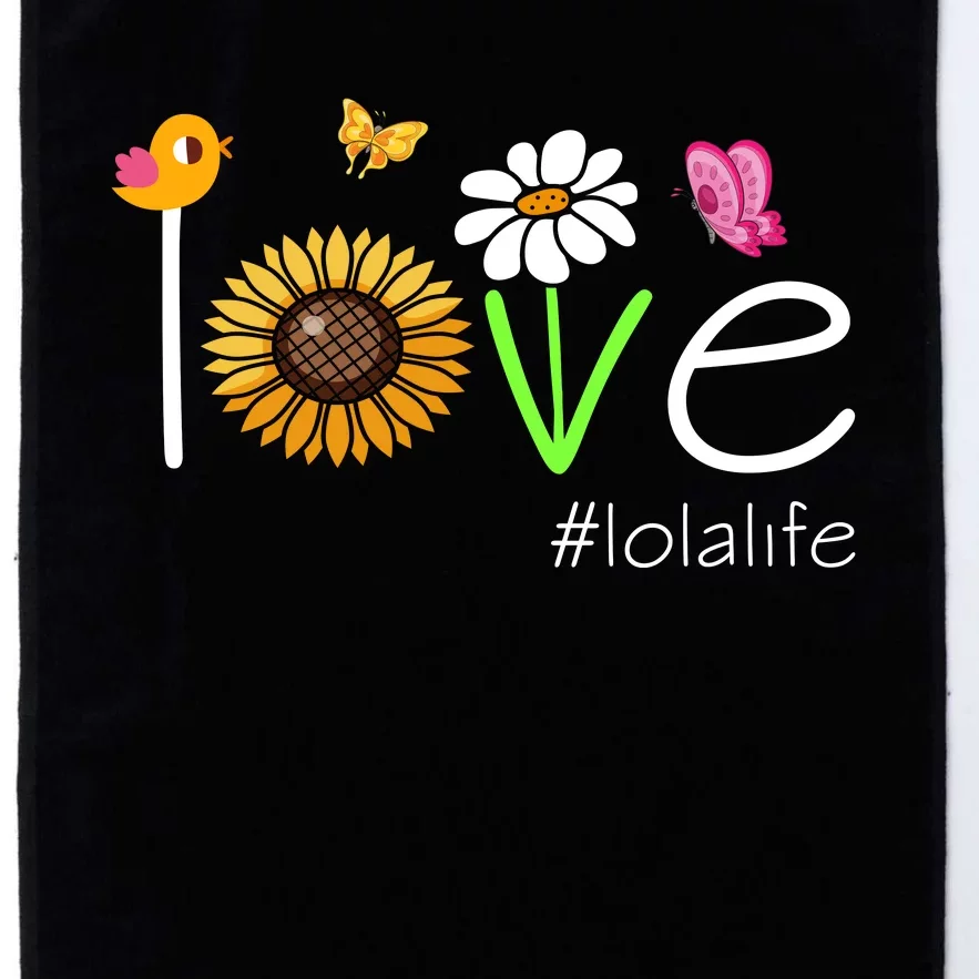 Love Lola Life Cute Matching Family Platinum Collection Golf Towel