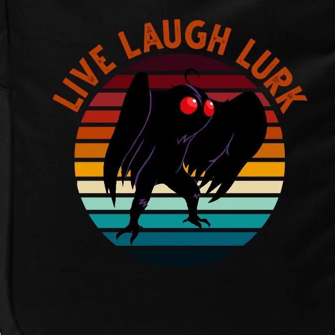 Live Laugh Lurk Mothman Retro Sunset Impact Tech Backpack