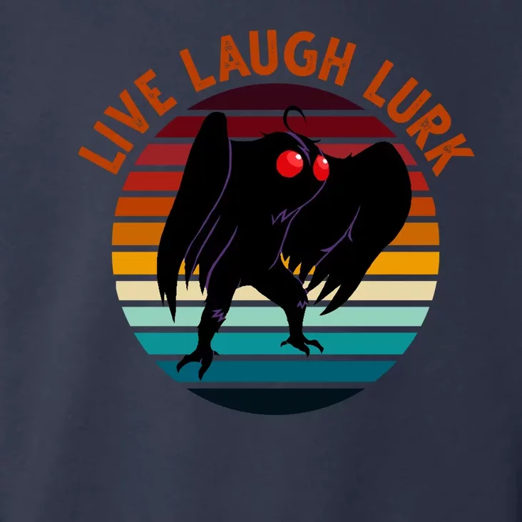 Live Laugh Lurk Mothman Retro Sunset Toddler Hoodie