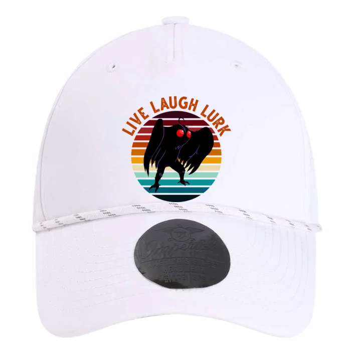 Live Laugh Lurk Mothman Retro Sunset Performance The Dyno Cap