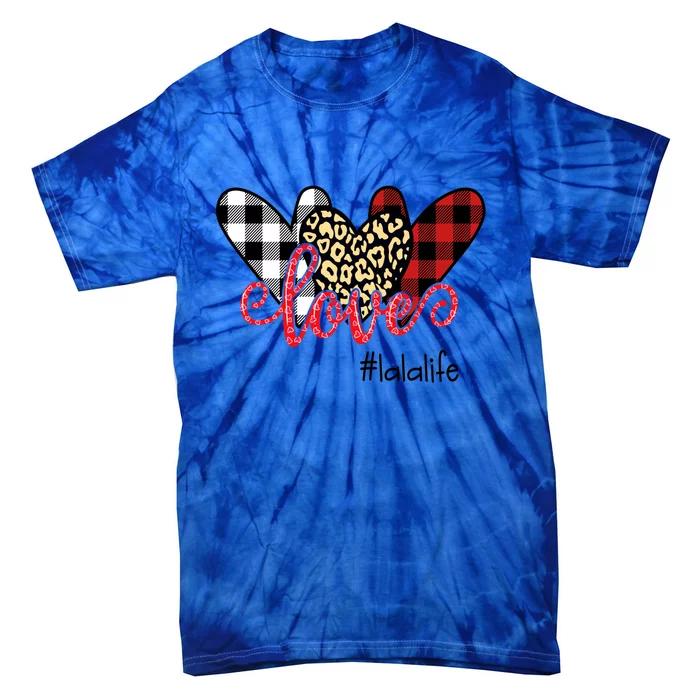 Love Lala Life Gift Love Heart Gift Tie-Dye T-Shirt